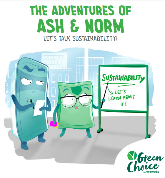 Ash and Norm comic book: let's talk about sustainability.